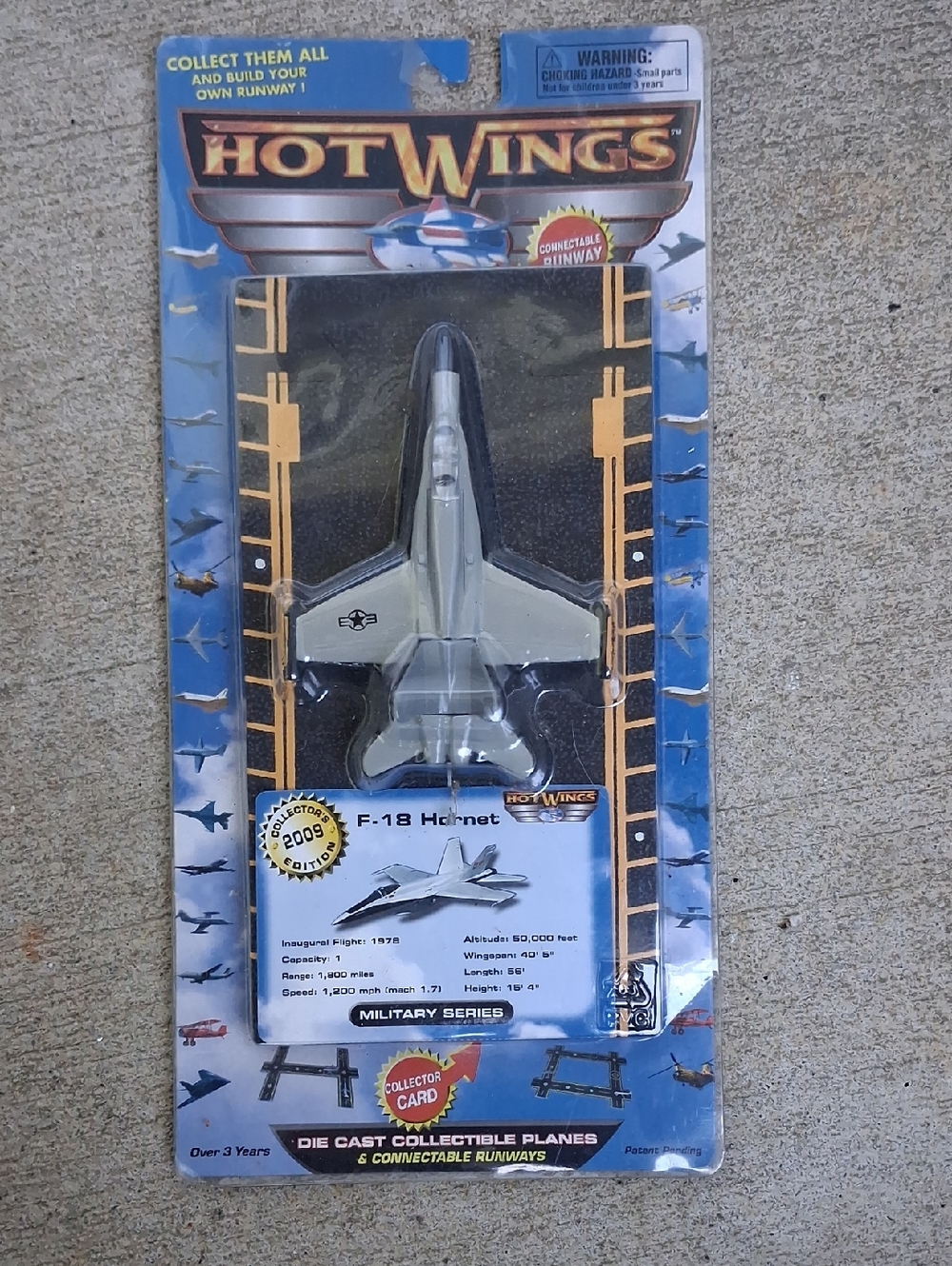F-18 Hornet Die-Cast Plane Toy - Gray